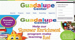 Desktop Screenshot of guadalupecenter.org